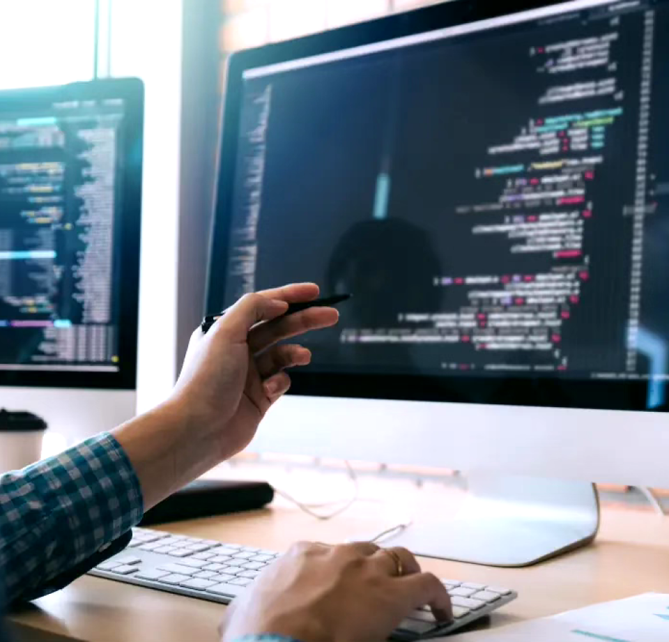 Pointing at code